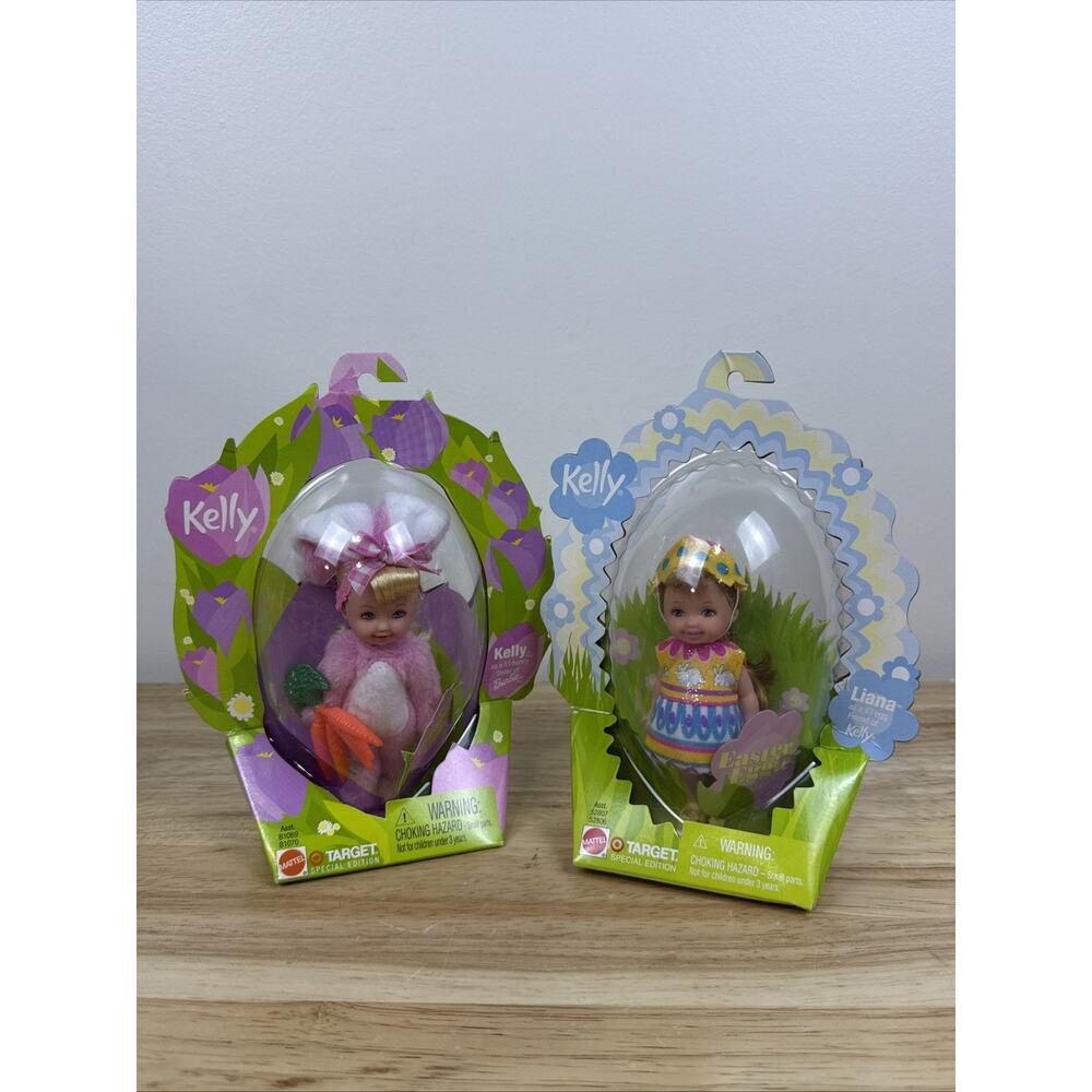 VTG Kelly Doll EASTER Target Special Edition Lot Of 2 2001/ 02 Mattel NIB